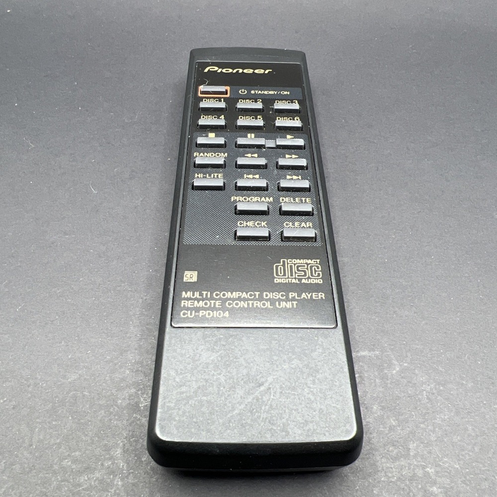 Pioneer CU-PD104 Remote Control  OEM Vintage‎ Tested/Works